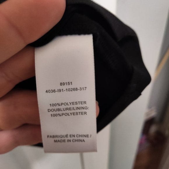 Laura Petite XS black see through top with lining. - Picture 5 of 8